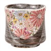 K9-717 Kutani Yaki Yakuya Yakuya Tea Cup Red