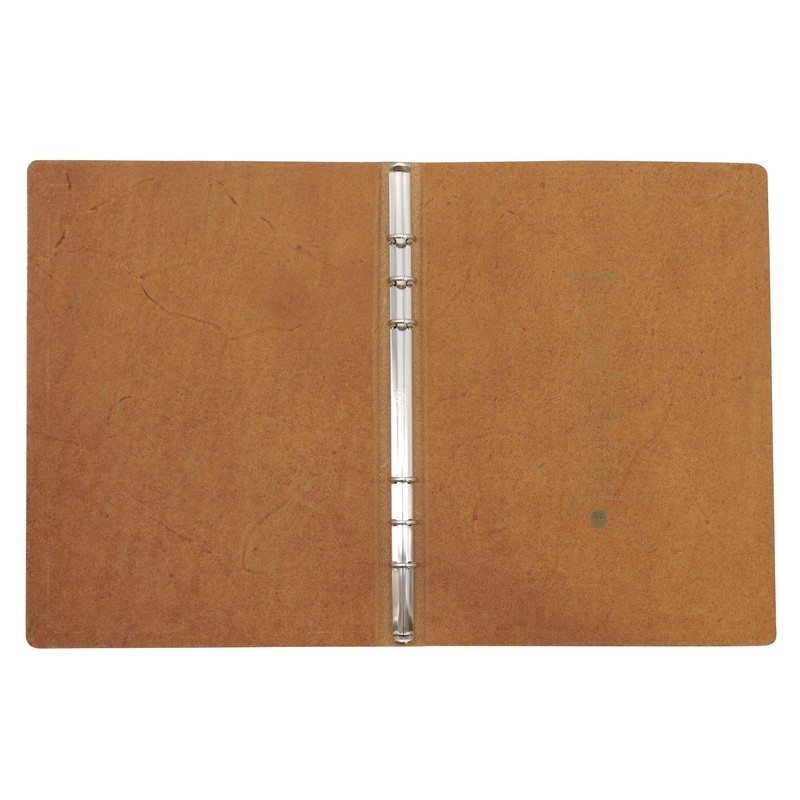 A5サイズ プロッター プエブロ リング径11mm【ベージュ】レザーバインダー/システム手帳 777