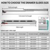 BAIDICE 6 Pair Soft Close Drawer Slides 9 12 15