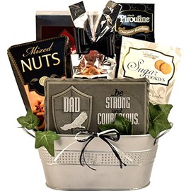 A World Class Dad, A Father's Day Gift Basket For Dad With Plaque To Remind Him How Important He Is