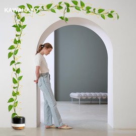 20 Pcs Plant Trellis for Climbing Plants, Chain Trellis, Garden Plant Wall Trellis, Vine Support Houseplant Accessories for Monstera, Pothos, Ivy, Climbing Plants Indoor Outdoor (Gold Moon and Star)