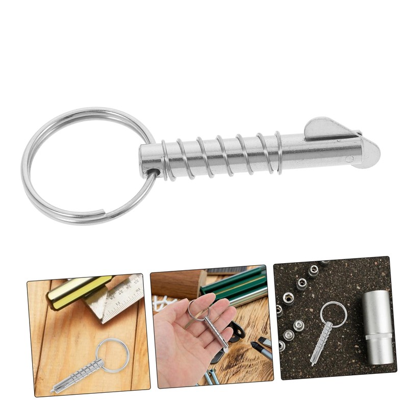 Hohopeti Stainless Steel Boat Safety Pin for Deck Hinge Use
