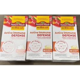 Nature Made Pack 3 Nature Made Well Blends Active Immune Defense Tropical Fruit Drink READ