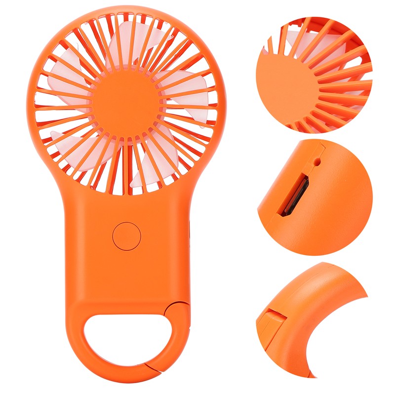 USB Charging Handheld Portable Fan 3 Speed Adjustable Mini Fashionable