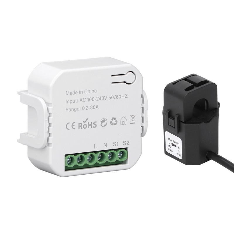 Smart Energy Monitor WiFi Single Phase Smart Energy Meter 0.2‑80A