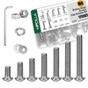421 Pcs M4-0.7 Threaded Button Head Socket Cap Screws Kit,Including