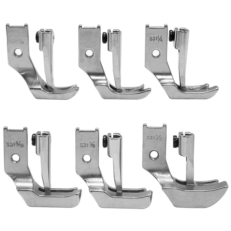 Fbshicung 6SET Piping Walking Presser feet Compatible with CONSEW 206RB