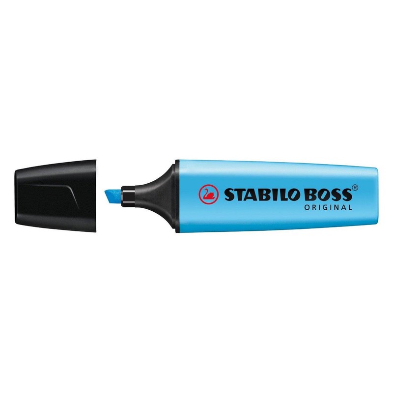 STABILO Boss Original Refillable Highlighters with Bevelled Point 2-5 mm