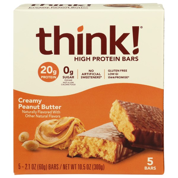 thinkThin Bar Creamy Peanut Butter, 10.5 oz