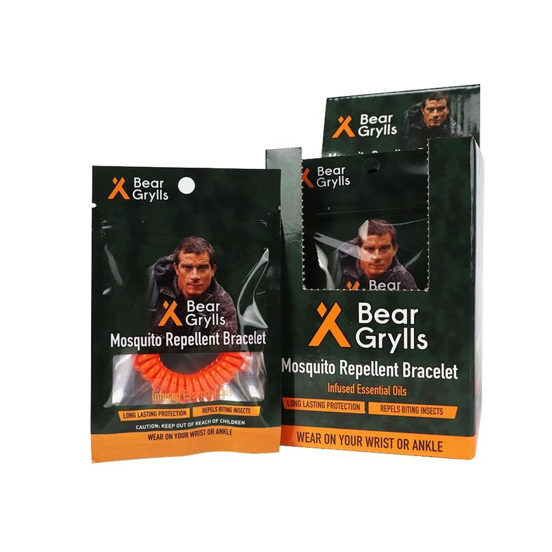 Bear Grylls Mosquito Repellent Bracelets for Adults & Kids -