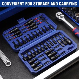 WORKPRO 39-Piece Magnetic Nut Driver Set 1/4 " Shank SAE &Metric Power Drill Bit