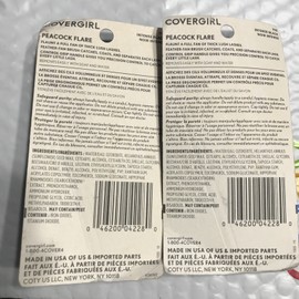 COVERGIRL 2 Tube Lot COVERGIRL Peacock Flare Mascara 790 INTENSE BLACK sealed NIP