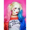Halloween Harley/Joker Makeup Kit for Costume Cosplay, Red Blue Face
