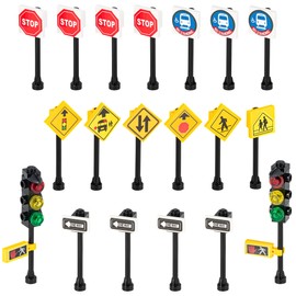 Building Toys City/Town/Village/Street Signs Set 15. Stop. Traffic Lights. Custom