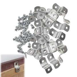 20 pcs Canvas Offset Clips Framing Tools,Canvas Painting Mounting Tools, Offset Canvas Clips, with 40 Screws, Z Brackets Picture Frame Backing Fixing Hardware Supplies Accessories