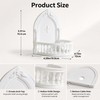 1Pc Acrylic Mini Floating Shelf, No-Drill European Court Wall Mount