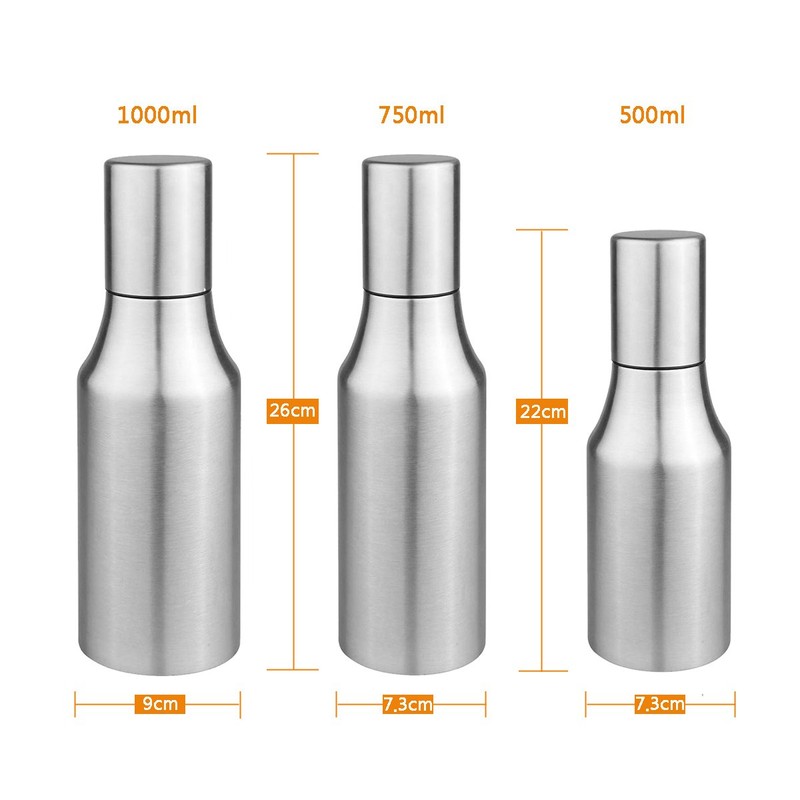Flyboo Olive Oil Dispenser,Oil Bottle Stainless Steel Leak Proof Olive
