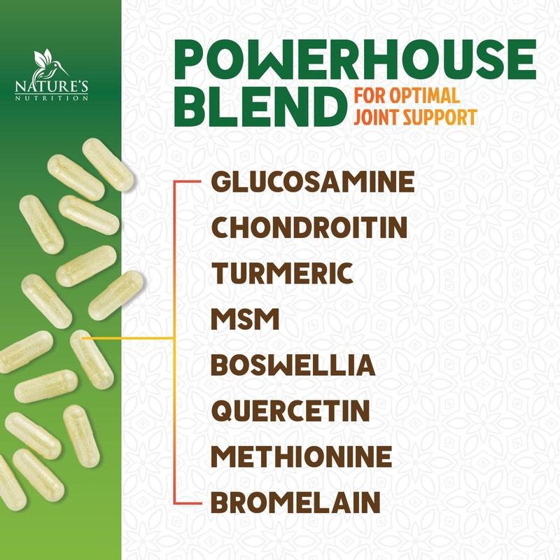Glucosamine Chondroitin MSM 2100mg - 3x Strength Joint Support Supplement