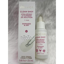 Pacifica Clean Shot Hyaluronic & Flowers 5% Solution + Rose 0.80 fl.oz / 23.6 ml