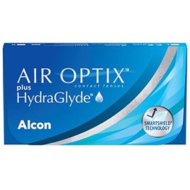 Air Optix plus HydraGlyde Monatslinsen weich | 6 Stück | BC 8.6 mm | DIA 14.2 mm | -03.75 Dioptrien