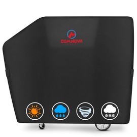 Comnova Grill Cover for Masterbuilt Gravity Series 1050 Digital Charcoal Grill and Smoker, Waterproof & Heavy Duty, 600D Charcoal Grill Cover for MB20040220, Black (61" x 21" x 48")