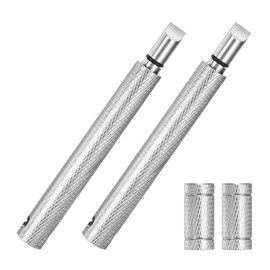 TIXIPEM Golf Groove Sharpener [2PCS] - Golf Club Groove Cleaner Generate Optimal Spin Use for Wedges & Irons - [Silver-4.4IN] Re-Grooving and Cleaning Tool