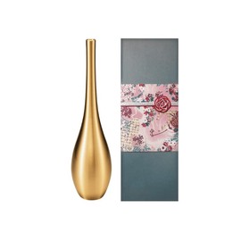 NOUSAKU Flower Vase Sorori, H 10.6inches, tin 100%, Traditional Craft, Japanese Gifts, vases for Flowers, Luxury Flower vase, Bronze