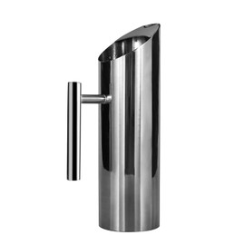 Modern Stainless Steel Water Pitcher Resistant Metal Drink Pitcher with Ice Guard 53 Ounce Polished Serving Pitcher for Water, Iced Tea, Juice or Beer Restaurant Ware by GwenB