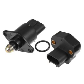 X AUTOHAUX 1 Set 4874373AB Throttle Position Sensor TPS and Fuel Injection Idle Air Control Valve Kit for Wrangler TJ/LJ 1998-2005 with 2.5L or 4.0L Engine