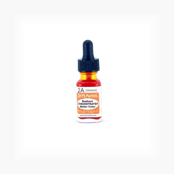 Dr. Ph. Martin's Radiant Concentrated Water Color, 0.5 oz, Orange (2A)