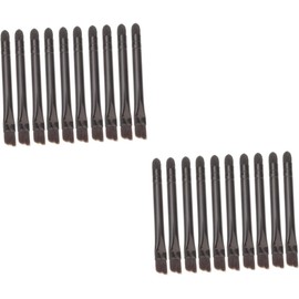 Housoutil 20 Piezas Cepillo De Sombra De Ojos Aplicador De Labios Rubor Difuminado Brocha De Maquillaje Para Rubor Maquillaje De Ojo Perder Herramientas De Maquillaje Nailon Cabeza Doble