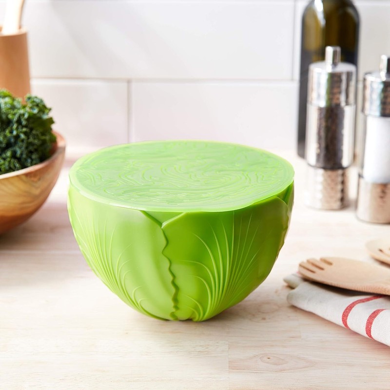 Hutzler Green 56 Ounce Salad Storage Container Keeps Lettuce Fresh