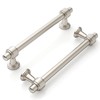 9BUILD 10 Pack 3.75 Inch Brushed Satin Nickel Kitchen Cabinet