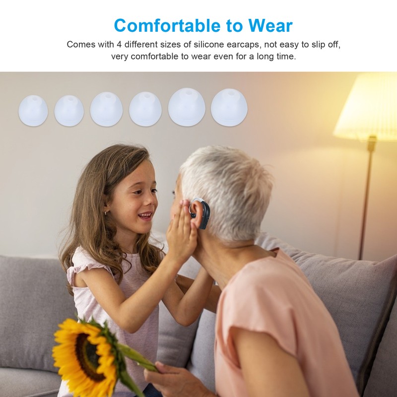 TJZJY 2-Pack Hearing Amplifier Rechargeable Hearing Aids for Seniors Personal