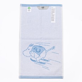 Arabia 1074790 Guest Towel, Face Towel, 2024, Winter Limited, 11.8 x 19.7 inches (30 x 50 cm), Moomin Ski Jumping