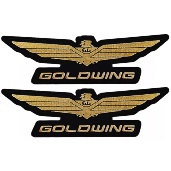 Honda Goldwing Embroidered Biker Patch -2PC Iron on or Sew