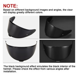 PSLER Helmet Visor for Shoei NXR2 Z8 Tinted Visor for RF-1400 CWR-F2 CWR-F2R X-Fifteen X15 X-SPR Pro Motorbike UV Protection Face Shield Replacement Accessories(Dark Black)