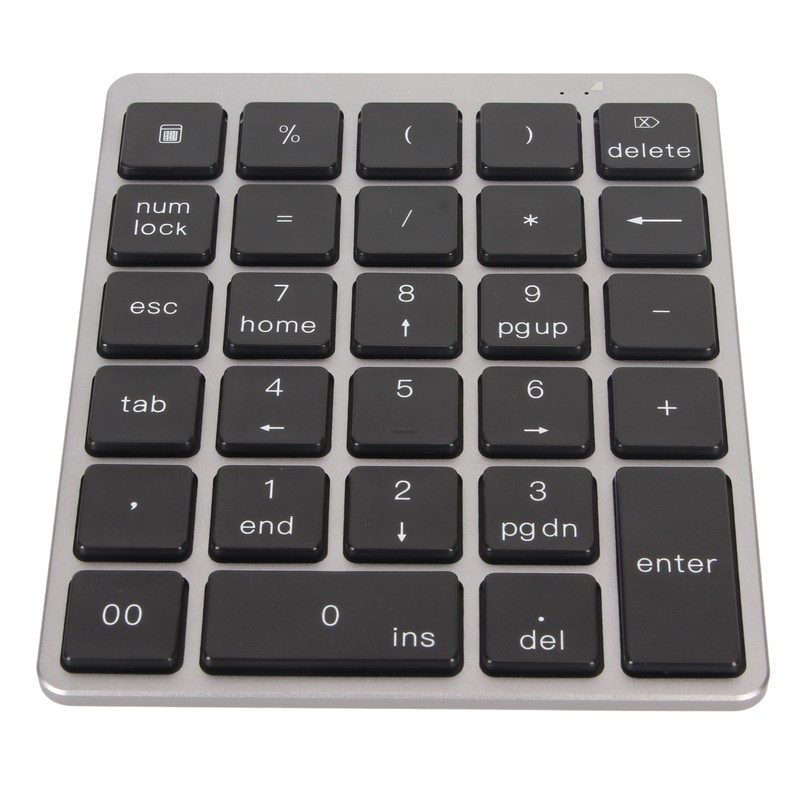 Numeric Keyboard Mini USB Rechargeable Wired 28 Keys Thin Portable