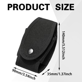 Bntyok Handcuff Holster Hand Cuff Pouch fit Chain/Hinged Standard Cuffs Holder Case Sheath for Duty Belt Police Sheriff Security Officer