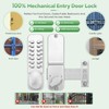 ANNFUZ Mechanical Keyless Keypad Entry Door Knob Lock with Bolt,Single-Sided