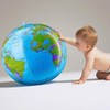 SHATCHI Inflatable World Globe Earth Map Geography Teacher Aid Ball