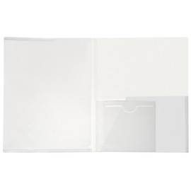 Lion Clear Plastic Presentation Folders with CD pocket, 2 EA/Pack, 1 Pack (52100-CR)
