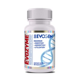 Evogen Evozyme - Enzimas Digestivas Premium para Mujeres y Hombres | Enzimas Digestivas que Favorecen la Absorción y la Utilización de Nutrientes | 60 Cápsulas