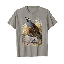 California Quail CA Quail Birder Vintage California Quail T-Shirt