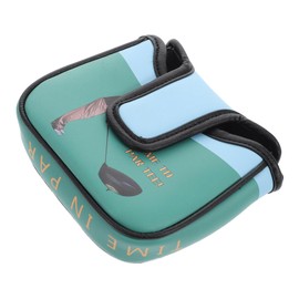 NOLITOY Golf Putter Headcover PU Leather Mallet Protector for Outdoor Activities Cartoon Design Weather Resistant Durable Cover for Golf Clubs Protection