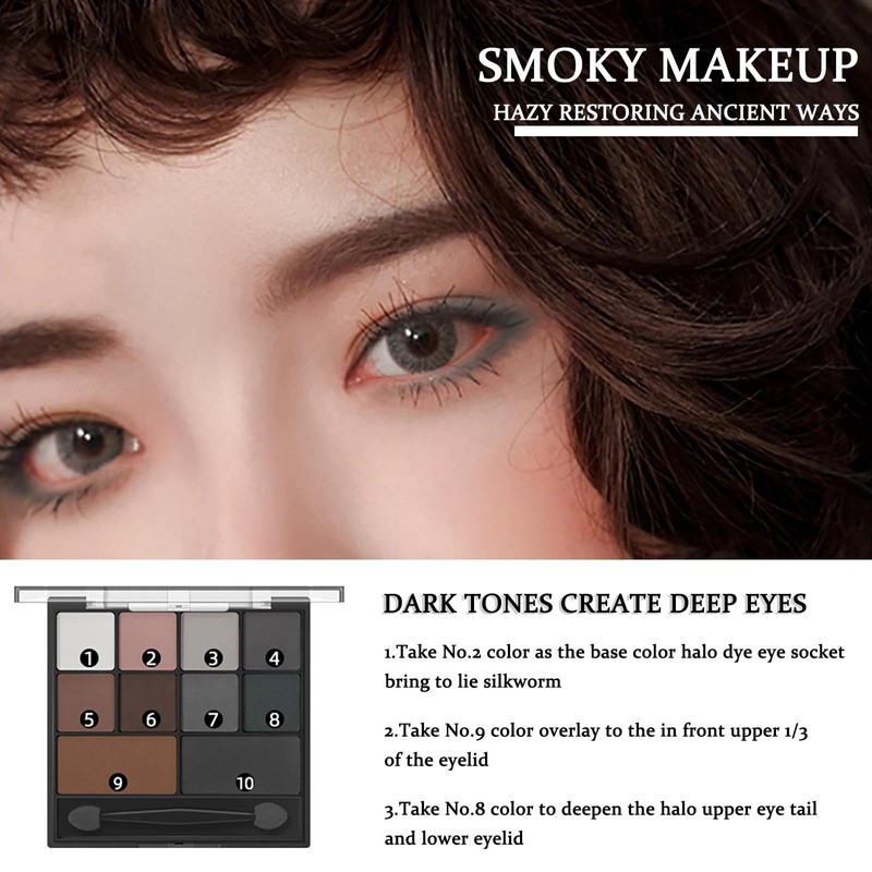 Professional Smokey Eyeshadow Palette For Women - Matte, Long Lasting