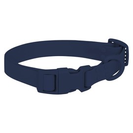 FEimaX Waterproof Dog Collar with Adjustable and Stinkproof，Dog Collars Easy to Clean for Large Medium Small Dogs，Pet Collars Soft Comfortable Without Neck Strain (Large, Dark Blue)