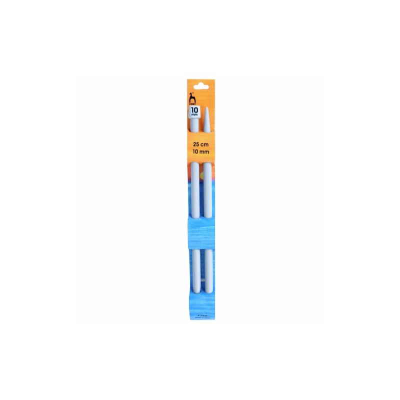 Pony Single Ended Classic Knitting Pins, Multi-Colour, 10mm
