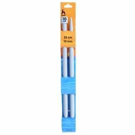 Pony Single Ended Classic Knitting Pins, Multi-Colour, 10mm