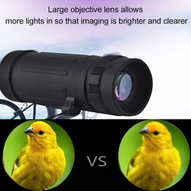 Joyzan Wide Angle Monocular Telescope, 8x21 Mini Handheld Telescope Black Outdoor Scope with Carry Bag Wrist Strap One Handed Operation Vision Clear for Wild Birds Watching Hunting Traveling Hiking